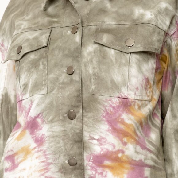 MYSTREE TYE DYE TRUCKER JACKET - Picture 8 of 8